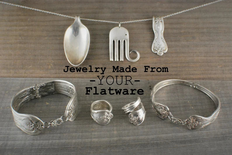 Jewelry made from spoons clearance
