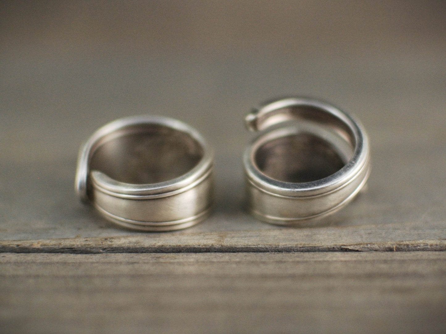 Floral Spoon Ring: Upcycled Silverware Jewelry, Custom Size and Style Choices, Optional Personalization, Silver