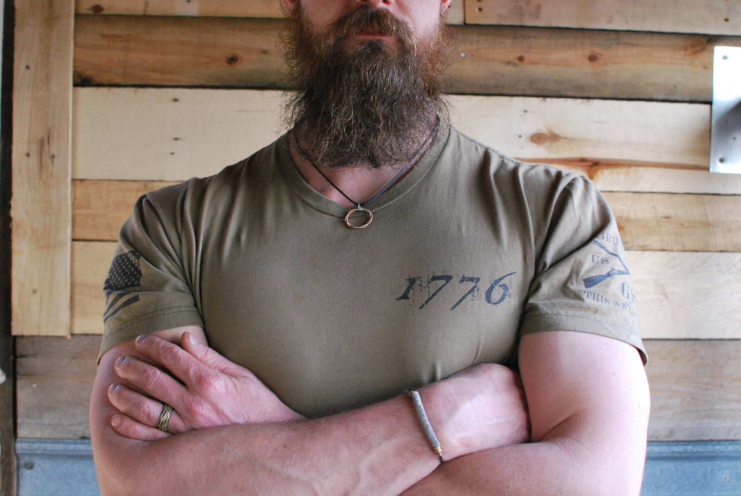 Recycled Guitar String Circle Pendant Necklace - Music Lover Gift