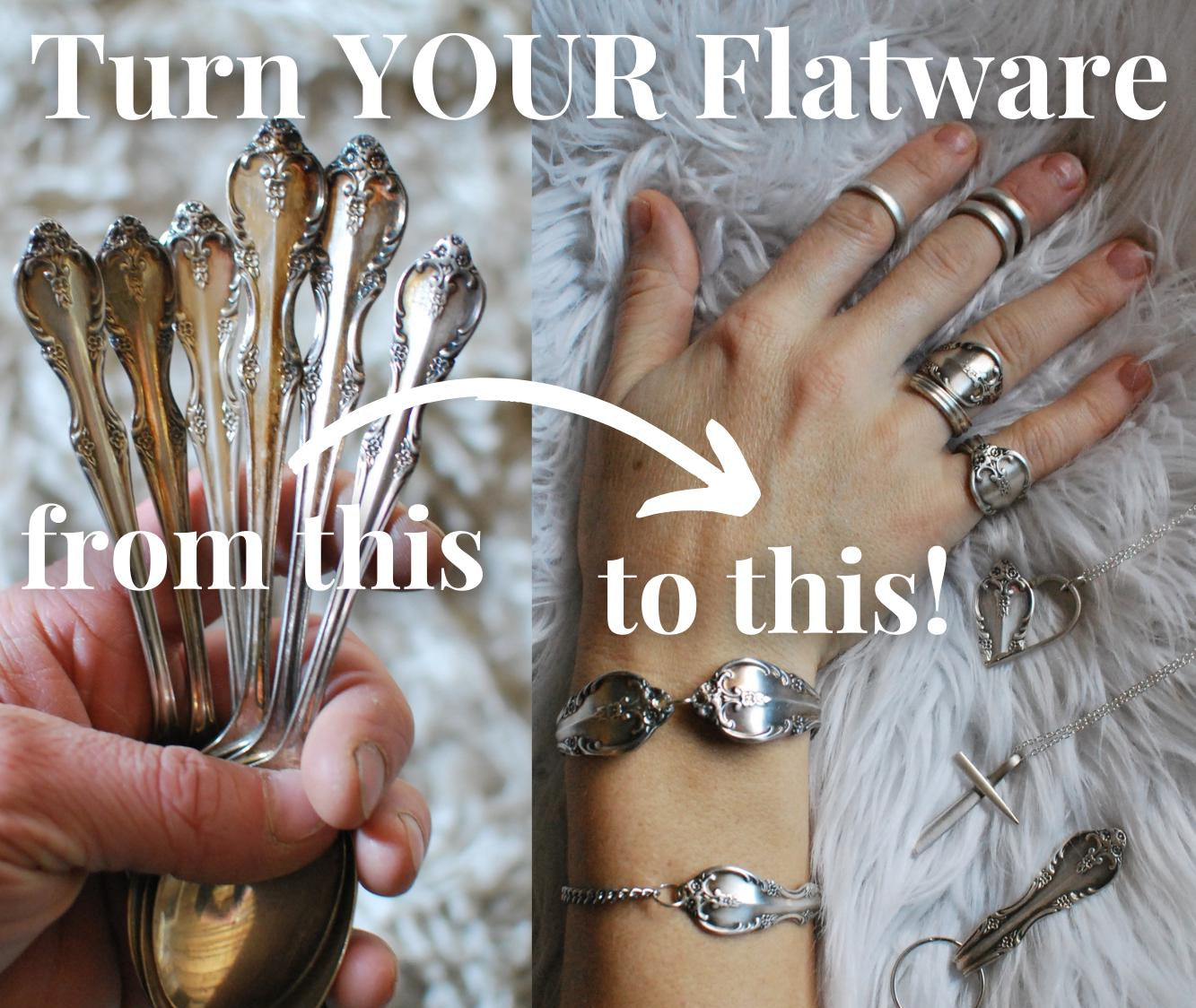 Custom Spoon Jewelry, Memorial Jewelry & Gifts Made from Your Flatware | Rings, Keychains & Keepsakes