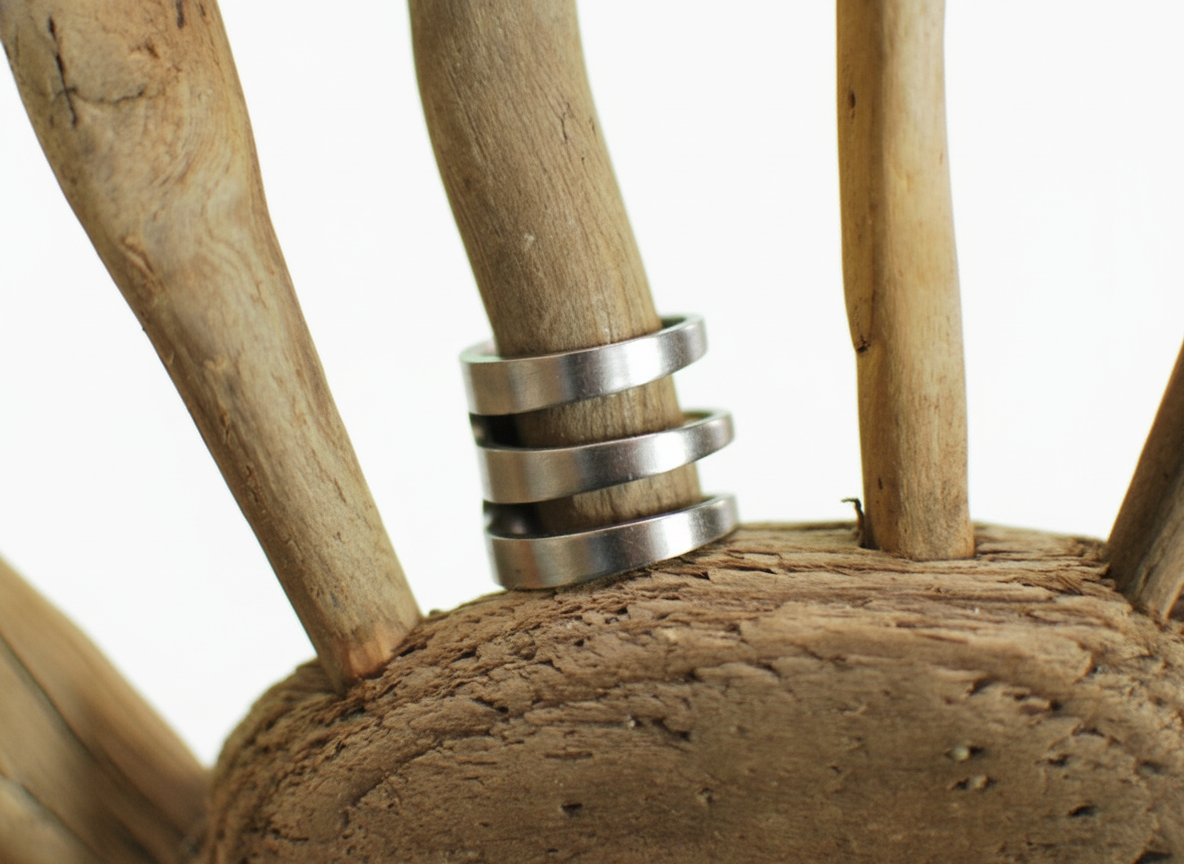 Stainless Steel Fork Ring: Silverware Jewelry, Custom Engraving