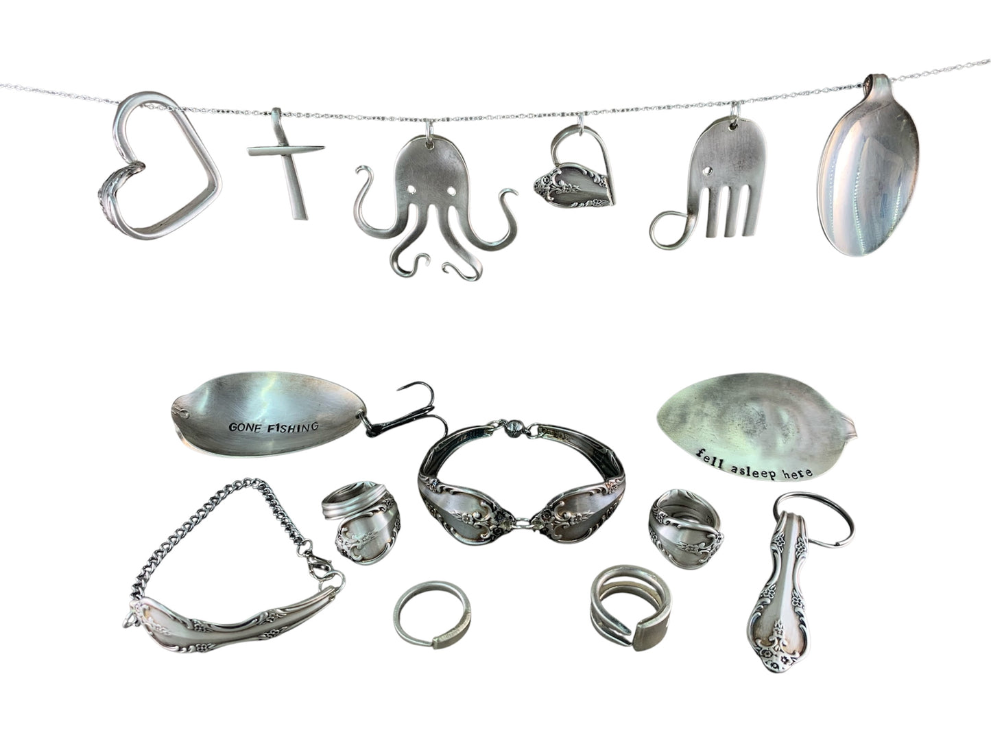 Custom Spoon Jewelry, Memorial Jewelry & Gifts Made from Your Flatware | Rings, Keychains & Keepsakes