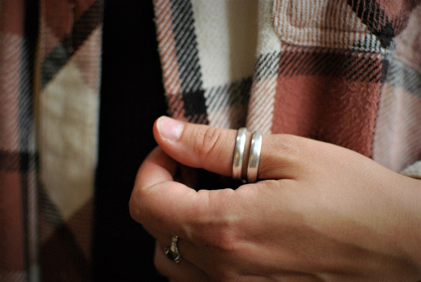 Fork Ring, Silver Fork Ring, Fork Tine Ring, Double Ring, Personalized Ring, Silverware Jewelry, Silver Boho Ring, Recycled Fork Ring