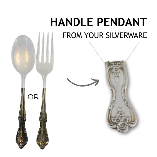Memorial Jewelry And Keepsakes from YOUR Silverware: Handle Pendant