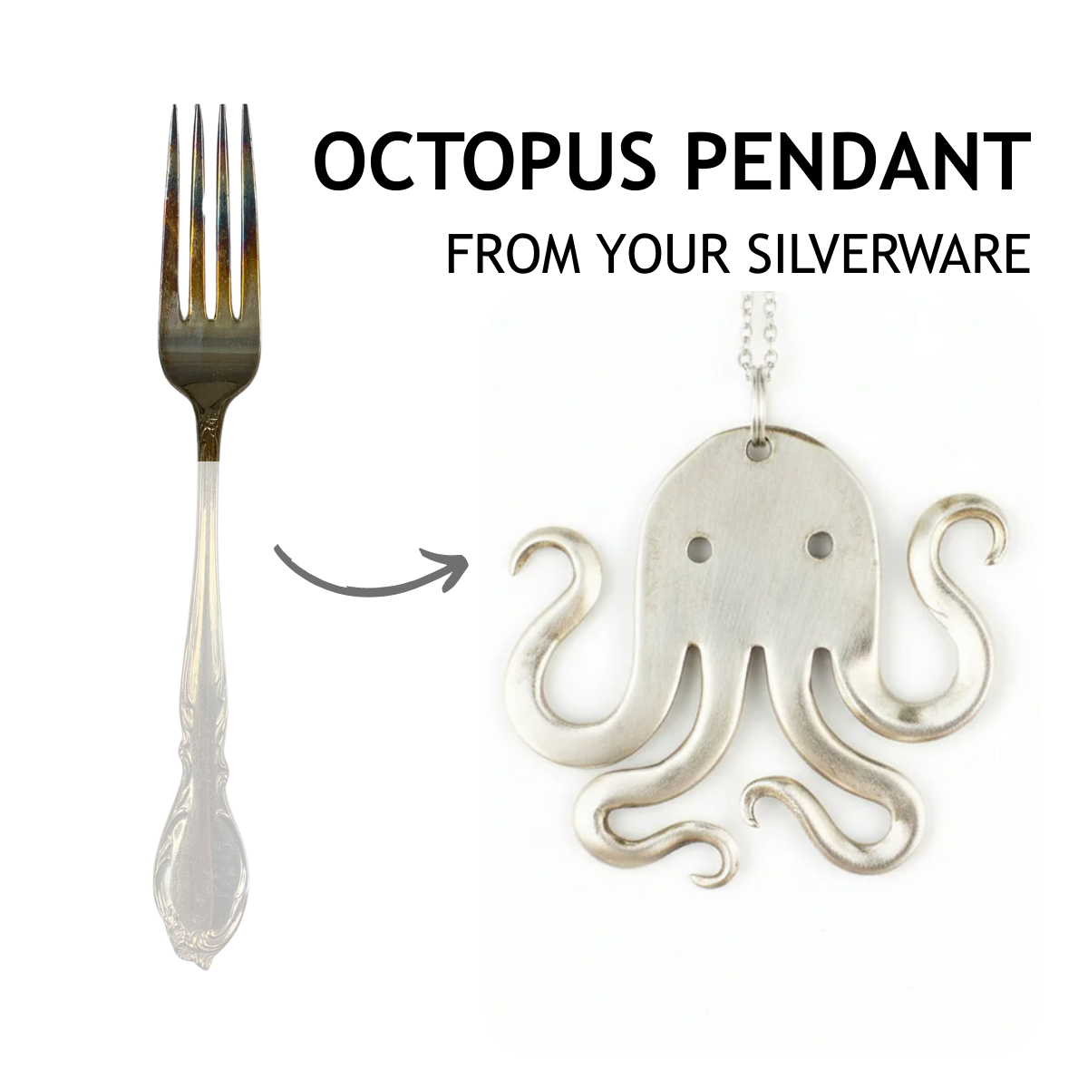 Memorial Jewelry from YOUR Silverware: Custom Personalized Gifts Handmade from Personal Flatware Sets, Spoon Ring