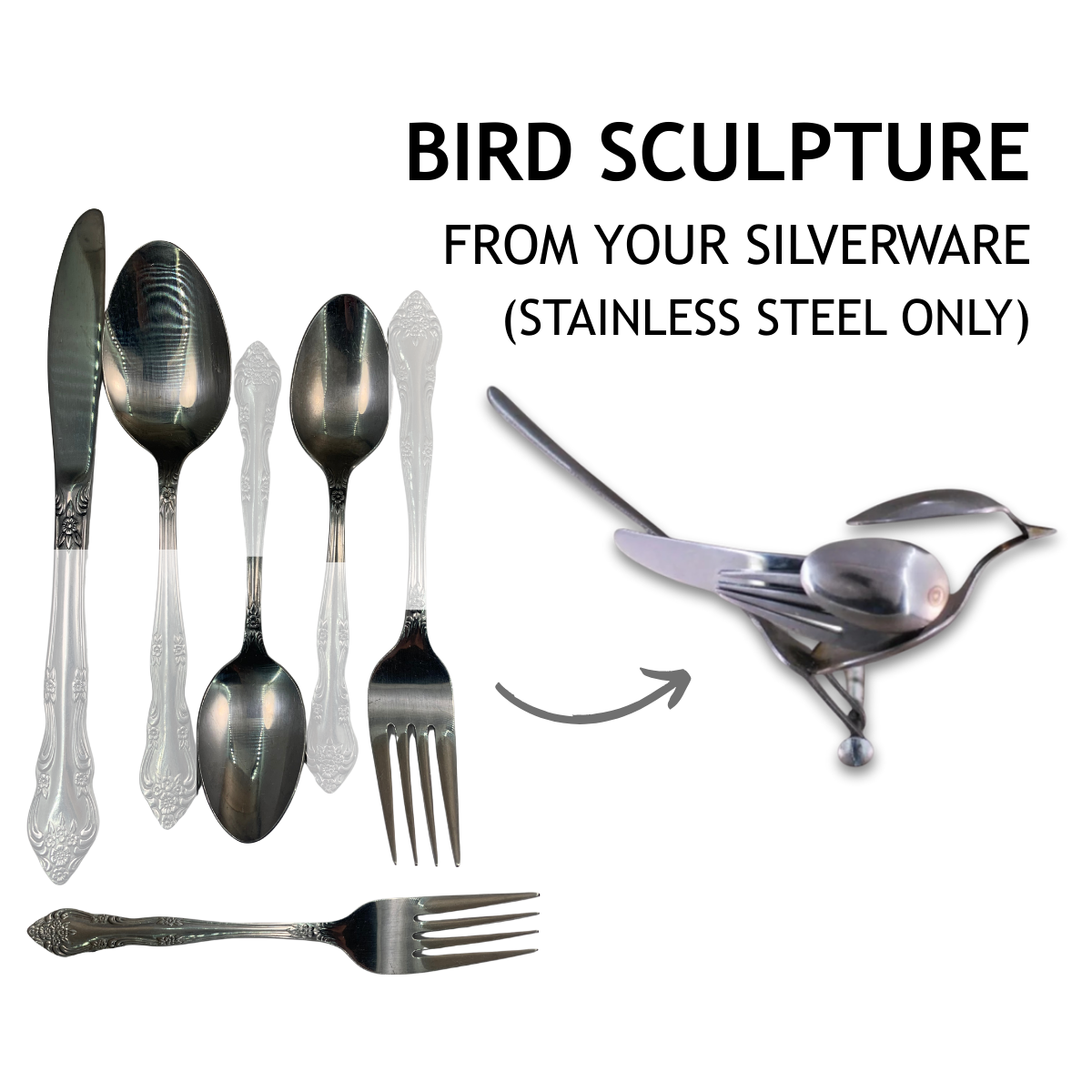 Memorial Jewelry from YOUR Silverware: Custom Personalized Gifts Handmade from Personal Flatware Sets, Spoon Ring