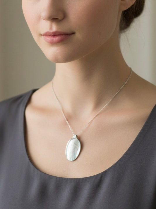 Memorial Jewelry And Keepsakes from YOUR Silverware: Spoon Bowl Pendant
