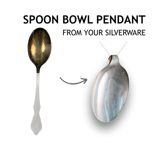 Memorial Jewelry And Keepsakes from YOUR Silverware: Spoon Bowl Pendant