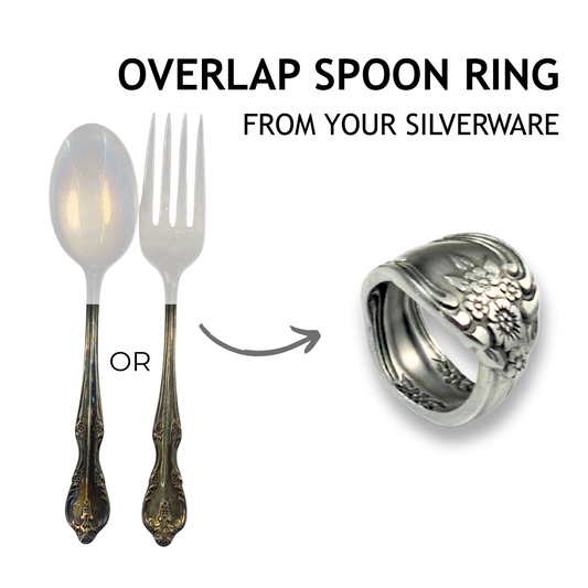 Memorial Jewelry from YOUR Silverware: Custom Personalized Gifts Handmade from Personal Flatware Sets, Spoon Ring