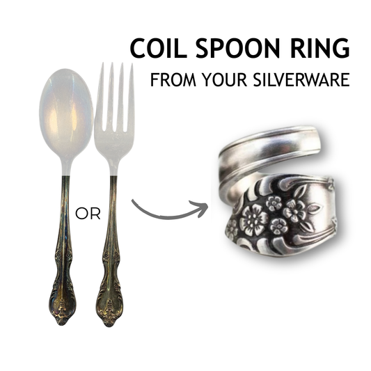 Memorial Jewelry And Keepsakes from YOUR Silverware: Coil Spoon Ring
