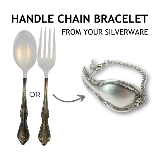 Memorial Jewelry And Keepsakes from YOUR Silverware: Handle Chain Bracelet