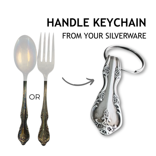 Memorial Jewelry And Keepsakes from YOUR Silverware: Handle Keychain