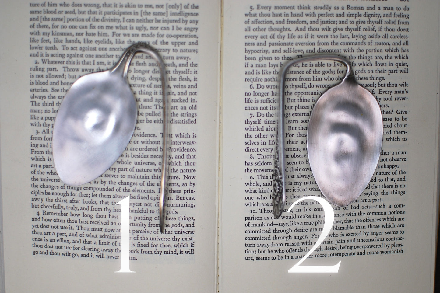 Antique Silver Spoon Bookmark –  Personalized Heirloom Gift for Book Lovers