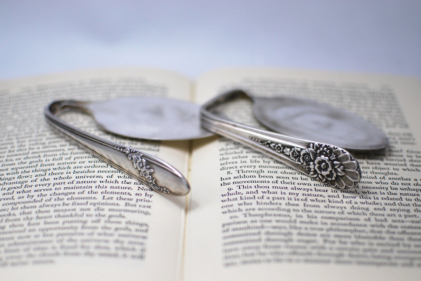Antique Silver Spoon Bookmark –  Personalized Heirloom Gift for Book Lovers