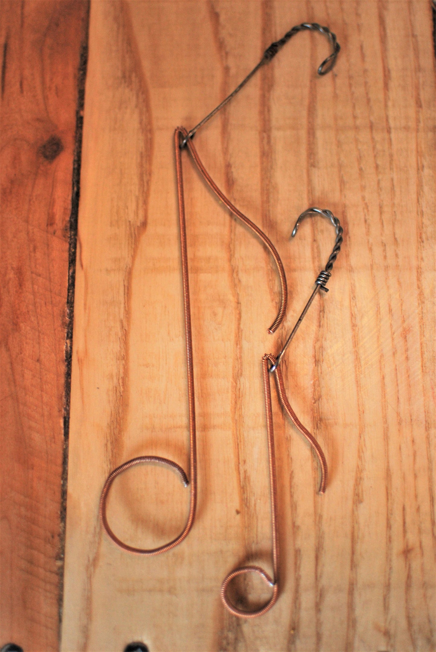 Recycled Piano String Christmas Ornament: Treble Clef, Musical Note