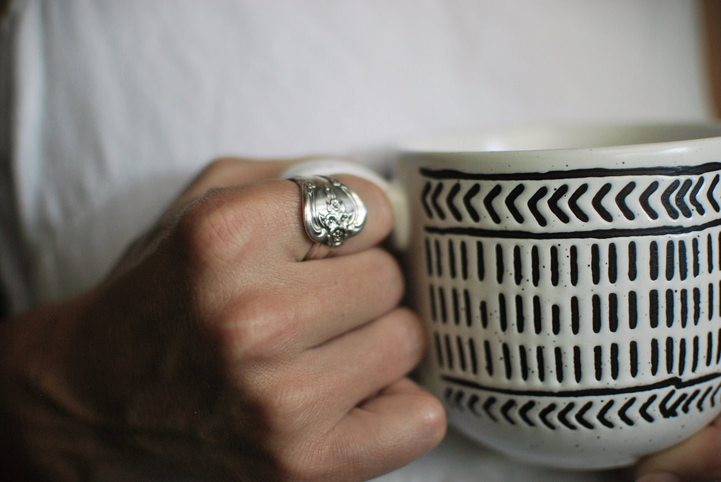 Magnolia Silver Spoon Ring, Fancy Spoon Ring, Rings Vintage, Floral Spoon Ring, Silverware Jewelry, Personalized Ring, Engraving, Spoon Ring