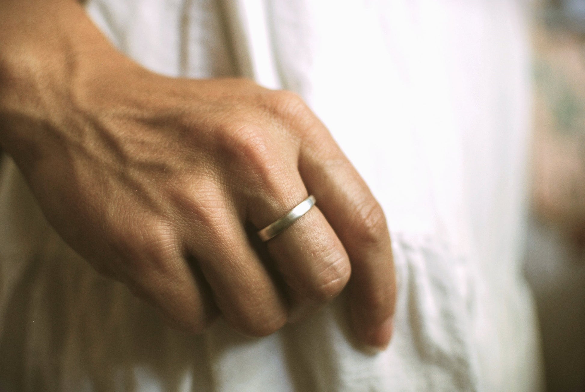 Recycled Silver Plated Fork Ring: Handcrafted Stacking Jewelry, Optional Personalization