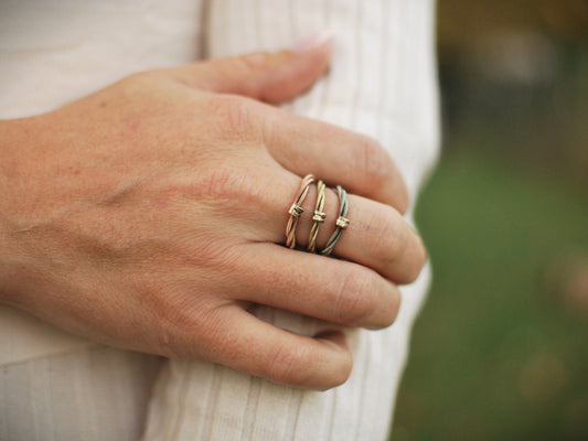 Recycled Guitar String Ring: Minimalist Engagement Style