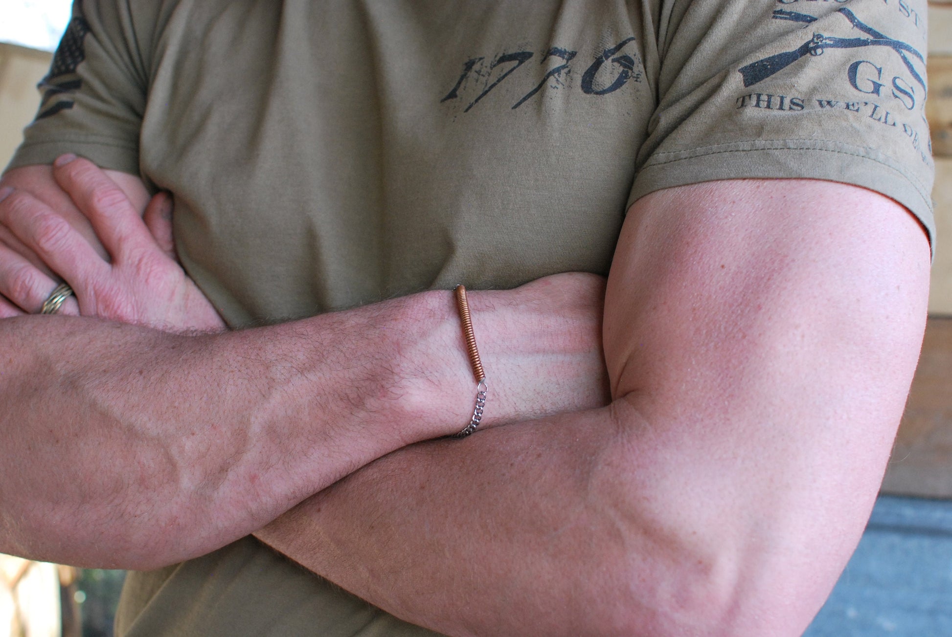 Recycled Piano String Bracelet: Musician Gift, Copper Wire Jewelry