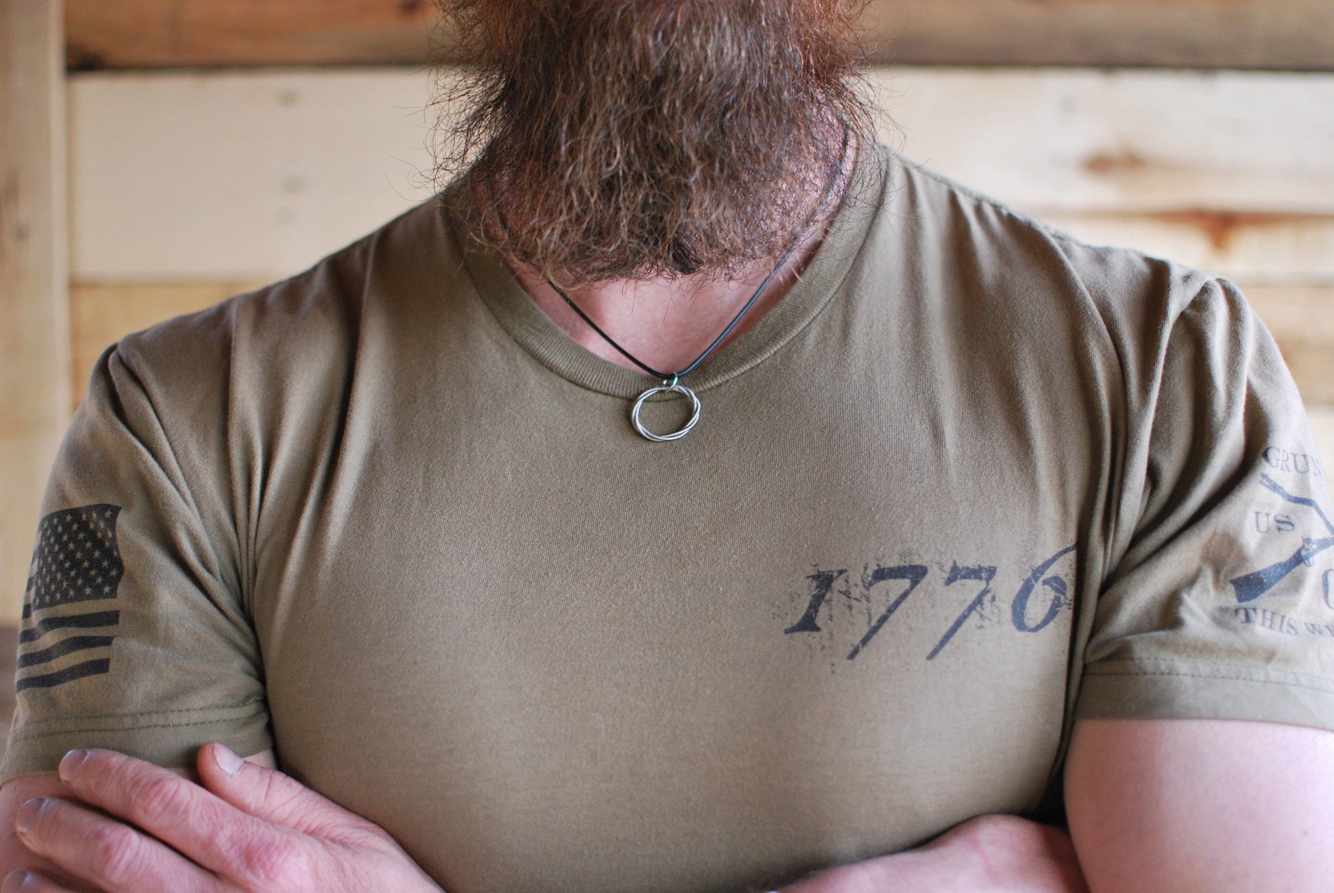 Recycled Guitar String Circle Pendant Necklace - Music Lover Gift