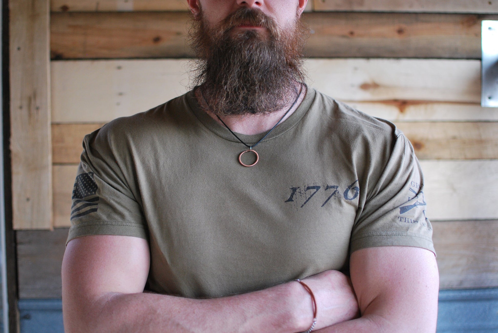 Recycled Piano Wire Circle Pendant: Musician Gift