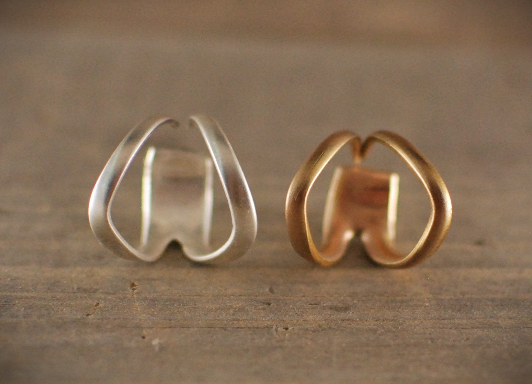 Recycled Silverware Fork Tine Ring: Boho Silver Plated Jewelry