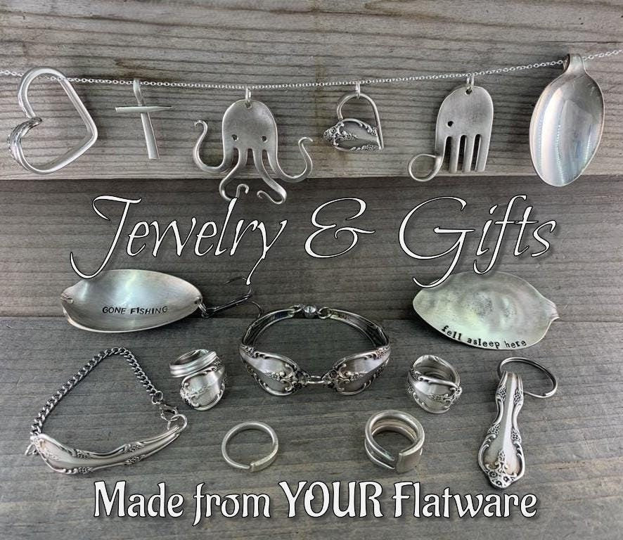 Custom Spoon Jewelry, Memorial Jewelry & Gifts Made from Your Flatware | Rings, Keychains & Keepsakes