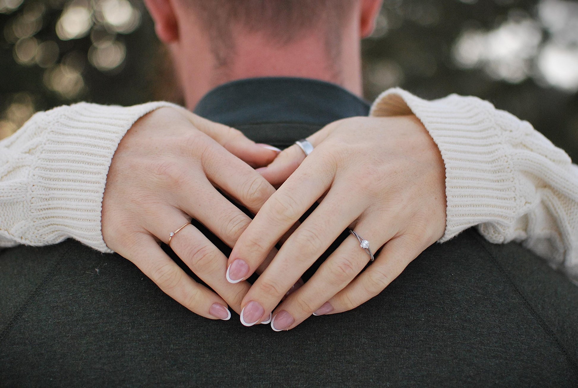 Petite Guitar String Engagement Ring: Sterling Silver Setting, 4mm Stone