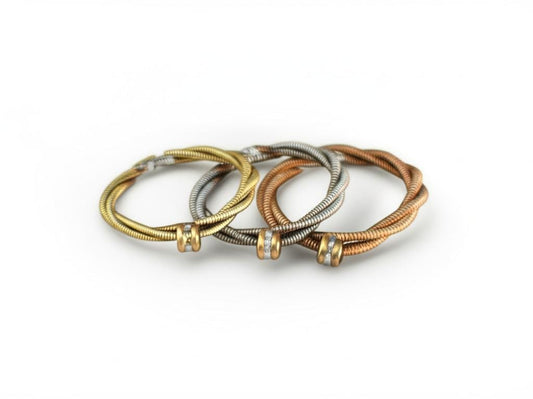 Recycled Guitar String Ring: Minimalist Engagement Style