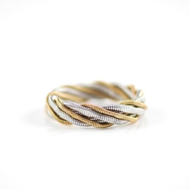 Hammered Recycled Guitar String Ring | DREMEWORKS