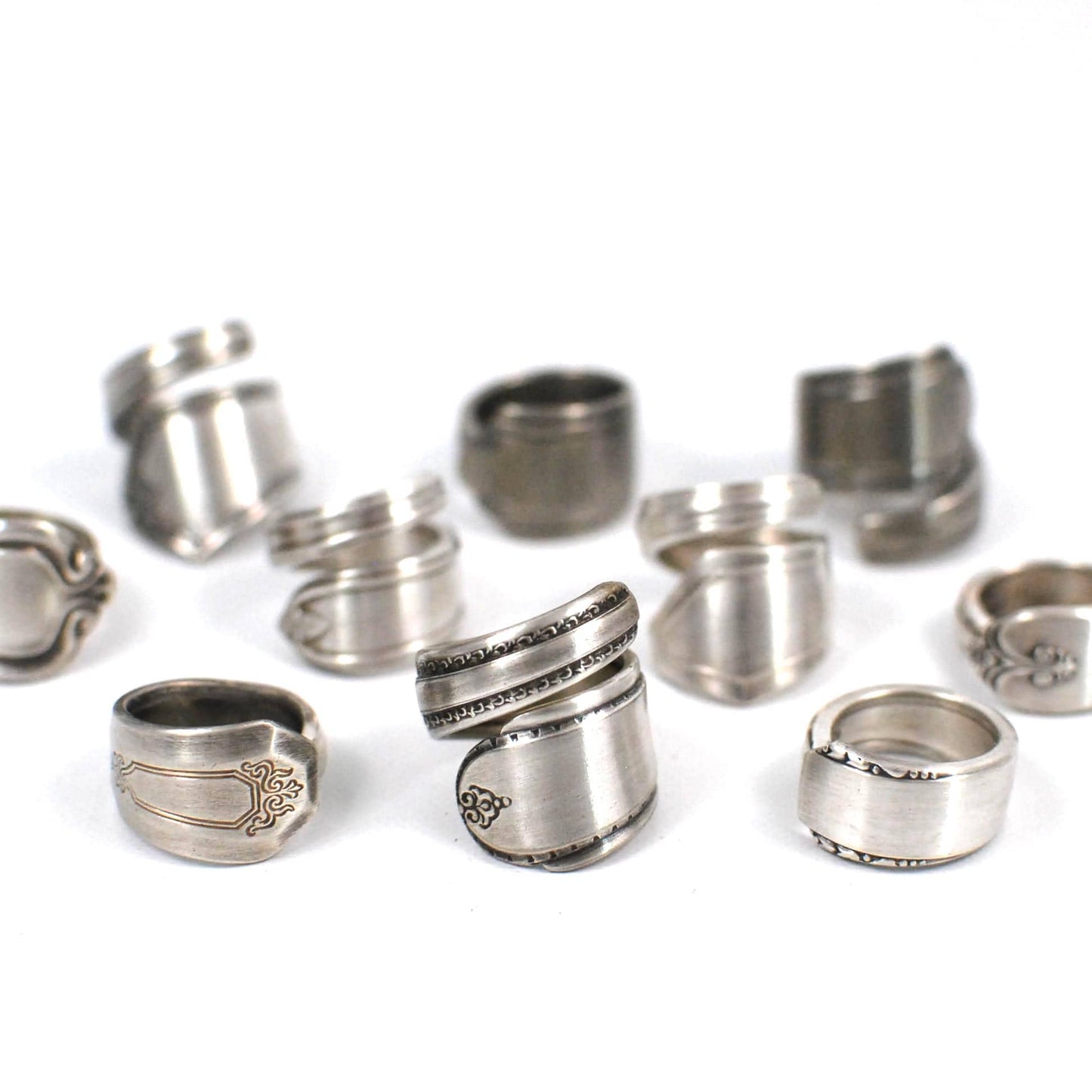 Mystery Silver Spoon Ring: Minimalist Silver Spoon Ring Made to Size