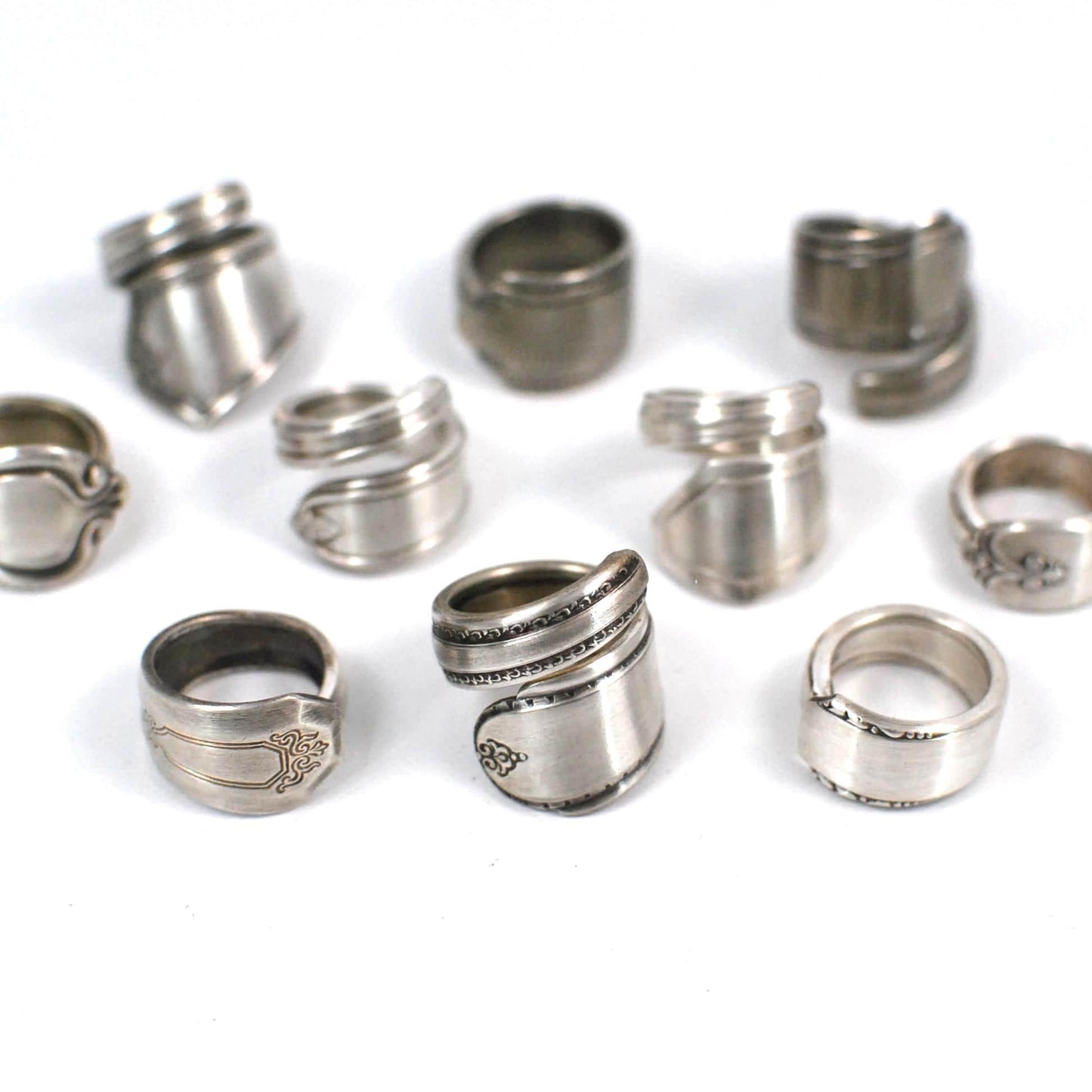 Mystery Silver Spoon Ring: Minimalist Silver Spoon Ring Made to Size