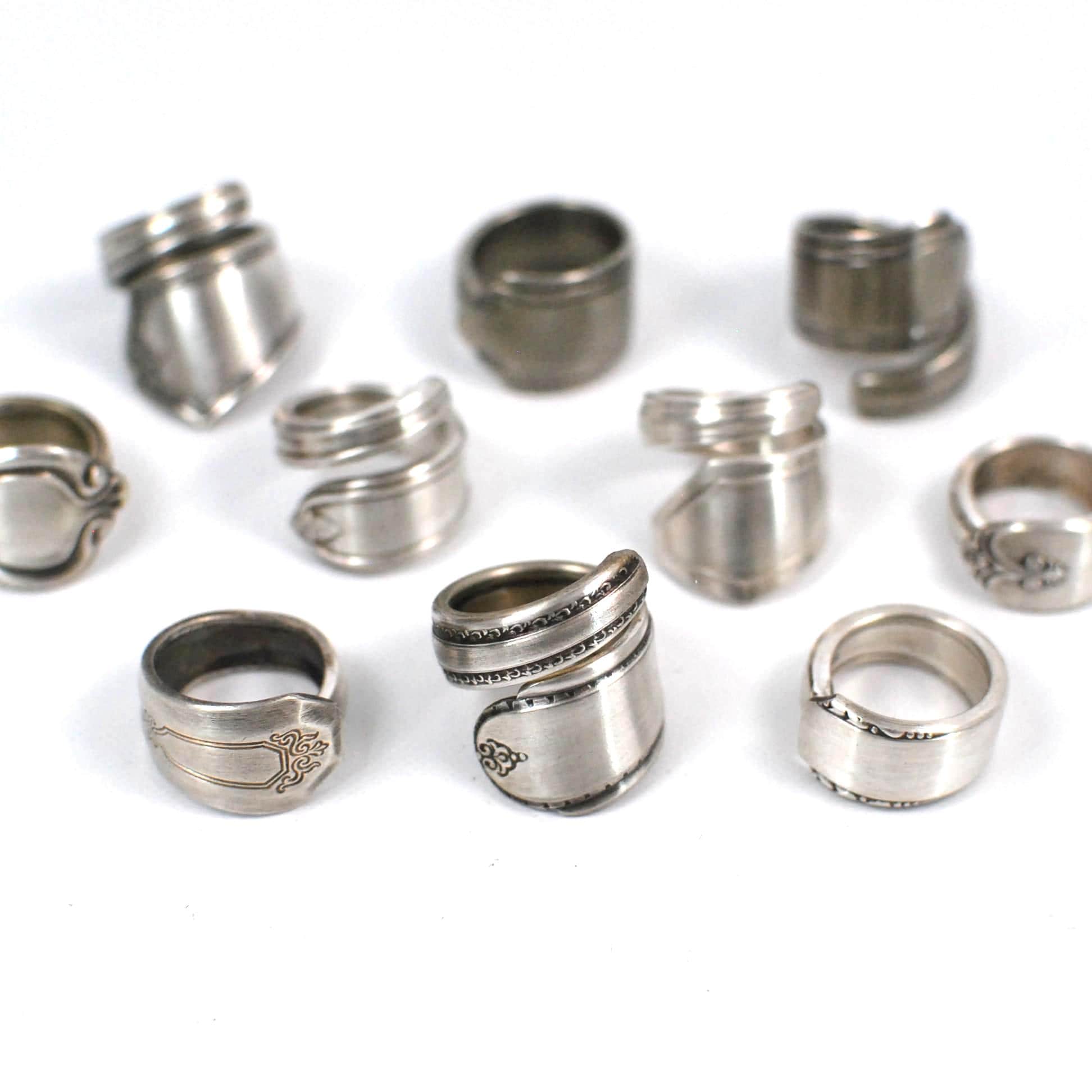 Mystery Silver Spoon Ring: Minimalist Silver Spoon Ring Made to Size