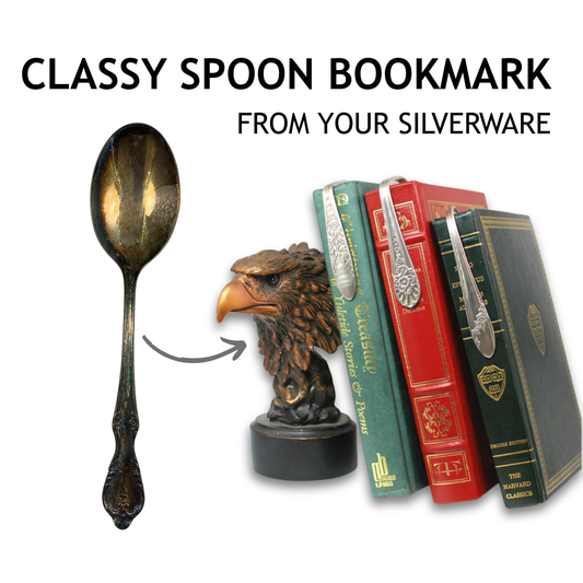 Classy Spoon Bookmark Handmade from YOUR Silverware: Memorial Jewelry and Keepsakes
