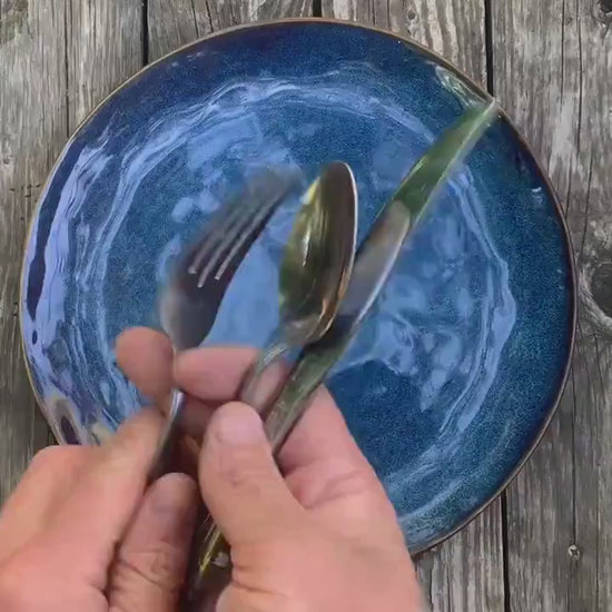 Recycled Silverware Bird Sculpture: Minimalist Metal Art