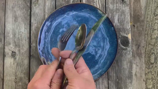 Recycled Silverware Bird Sculpture: Minimalist Metal Art