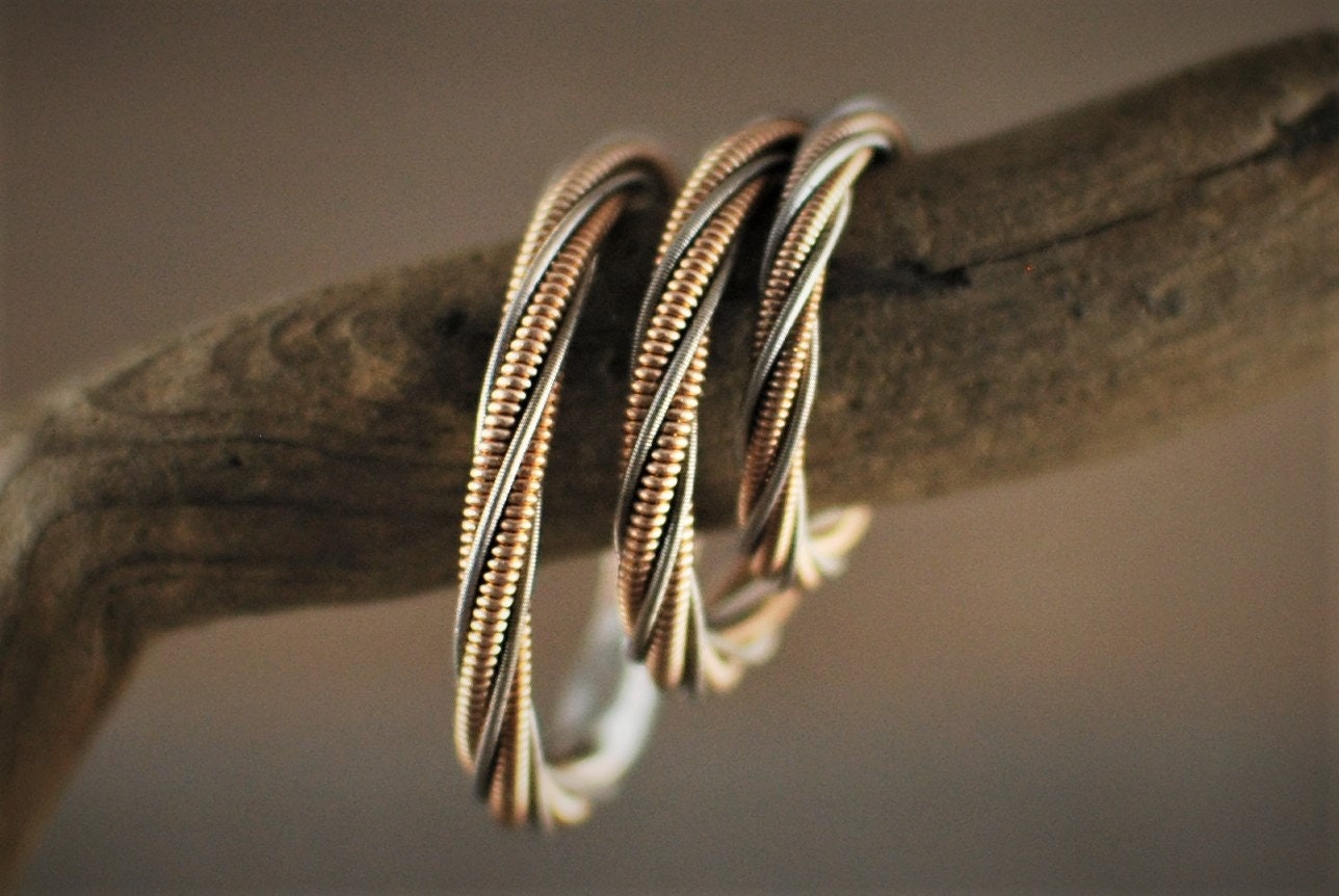 Guitar String Ring, Two Strings Twisted Together, Guitar String Jewelry, Guitar Gift, Gift for Guitarist, Copper Ring, Unique Ring, Acoustic